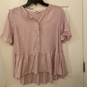 Small, Madewell brand, tshirt with ruffle sleeves: